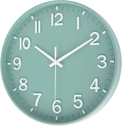 HZDHCLH Modern Quartz Wall Clocks Battery Operated, 12 inch Silent Non Ticking - Image 2