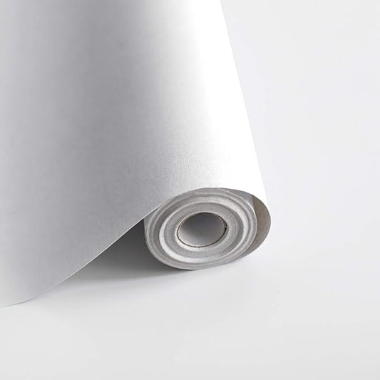 Safiyya 118"x17.7" Peel and Stick Wallpaper White Contact Paper Waterpoof Self by SAFIYYA