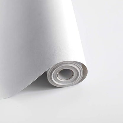 Safiyya 118"x17.7" Peel and Stick Wallpaper White Contact Paper Waterpoof Self by SAFIYYA