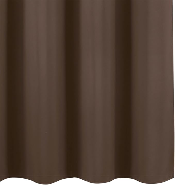 LEMOMO Blackout Curtains 66 x 54 Inch Long Chocolate Curtains Set of 2 Panels - Image 8
