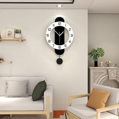 Modern Wall Clock Battery Operated Large Clock - Image 2