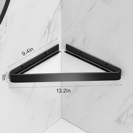 VOLPONE Bathroom Shelves Wall Mounted Glass Corner Shower Shelf - Image 2