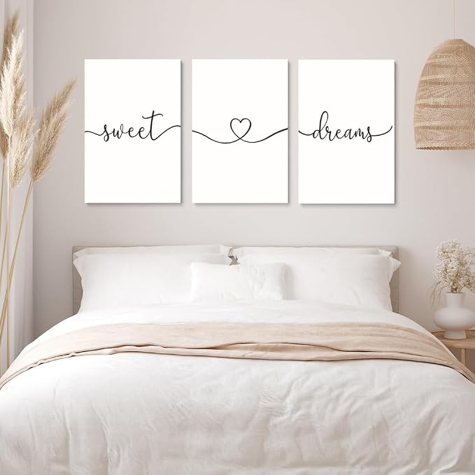 GUBIYU Sweet Dreams Wall Art Above Bed Decor - Image 5