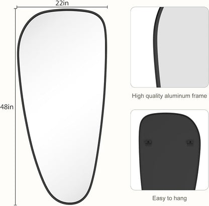WallBeyond Asymmetrical Mirror, Irregular Wall Mirror, Wall Mirrors Decorative - Image 4