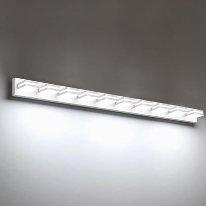 IZORRO LED Modern Bathroom Lights Fixtures, Matte White Acrylic Wall Lighting by IZORRO