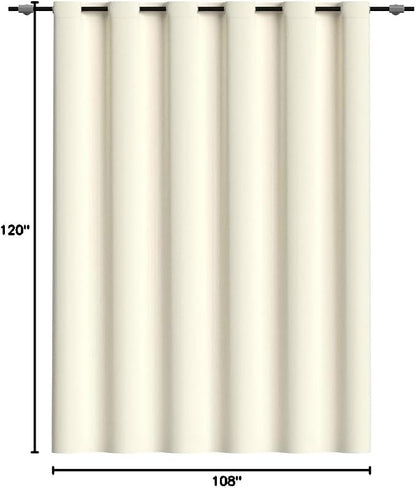 RYB HOME Blackout Room Divider Curtains Privacy Room Separator Extra Long Wide - Image 9