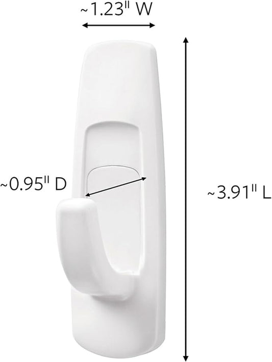 Command 5 lb Large Utility Hooks, 14 Hooks and 16 Strips, Damage-Free Hanging - Image 2