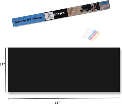 Chalkboard Wallpaper Peel and Stick, 18 × 79 Inches, Removable Blackboard - Image 6