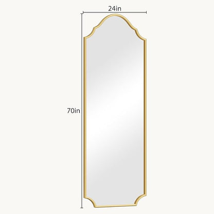 WallBeyond Arched Full Length Mirror Wall Mounted, Living Room, Hanging or - Image 7