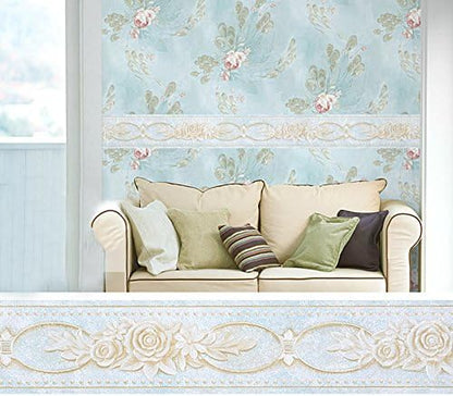 Creation Core 4.2x196.8 Waterproof Wallpaper Border 3D Pattern Wall Decor - Image 3