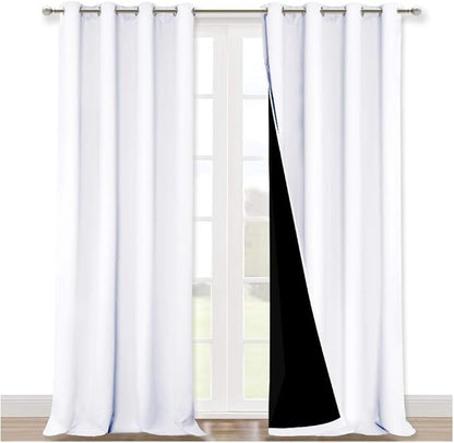 NICETOWN Full Shading Curtains 90 inches Long 2 Panels Set by NICETOWN