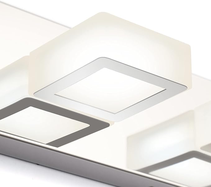 Ralbay Chrome Vanity Lights for Bathroom Adjustable Acrylic Chrome Modern LED - Image 7