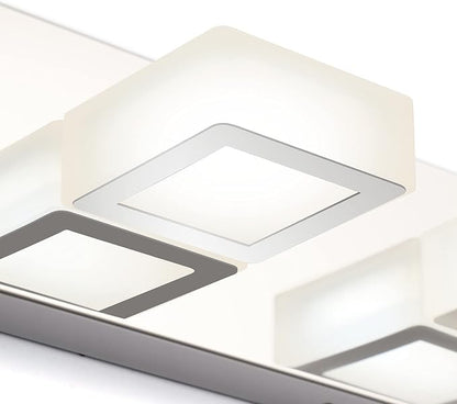 Ralbay Chrome Vanity Lights for Bathroom Adjustable Acrylic Chrome Modern LED - Image 7