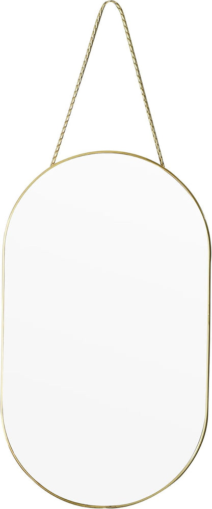 Gold Oval Mirror, Vanity Mirror by Unknown