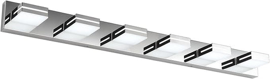 SineRise LED Modern Bathroom Vanity Light Fixtures, Chrome Modern Acrylic by SINERISELIGHTING