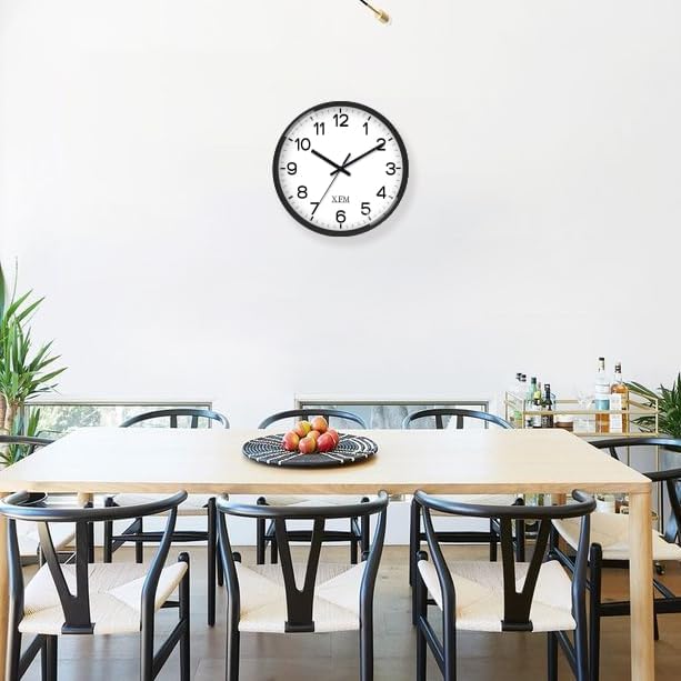 XFM Wall Clock 8 Inch Modern Small Wall Clocks Battery Operated Silent - Image 3