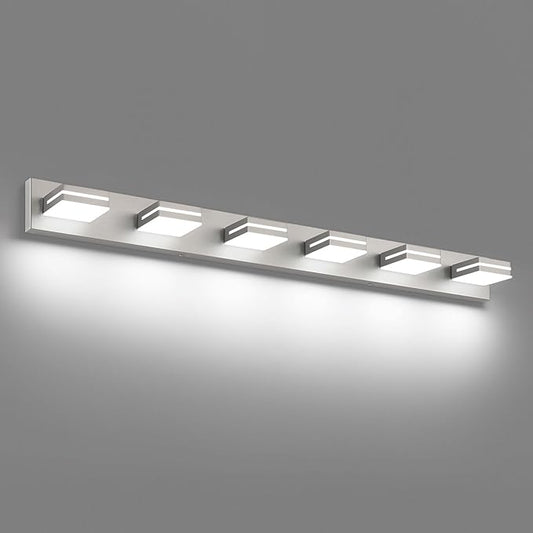 SineRise LED Modern Bathroom Vanity Light Fixtures, Brushed Nickel Modern by SINERISELIGHTING