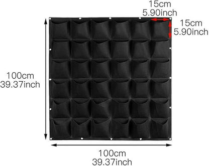 WFIST Vertical Hanging Planter Bag, Breathable Felt Wall Garden Planter - Image 2