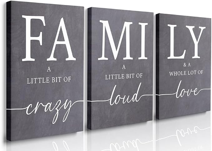 GUBIYU Gray Home Wall Art for Living Room Dining Room Pictures Wall Decor by GUBIYU