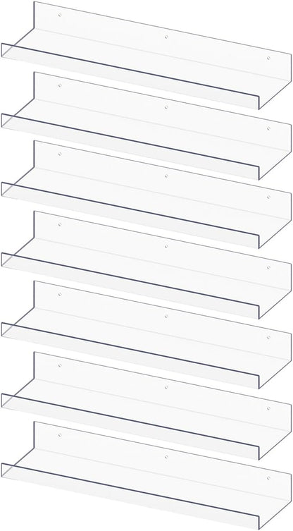 RLAVBL 7 Pack Acrylic Shelves, Living Room, Kitchen Storage by RLAVBL
