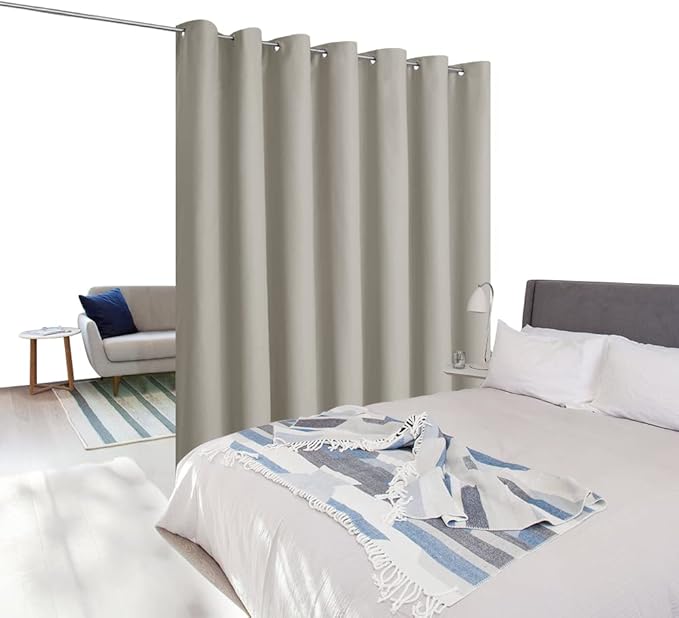 NICETOWN Wall Dividers for Rooms, Sound Barrier Room Divider Curtain Screen - Image 2