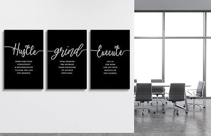 Gift for Boss, Framed Canvas Wall Art Success Quote, Office Wall Art, Positive - Image 5