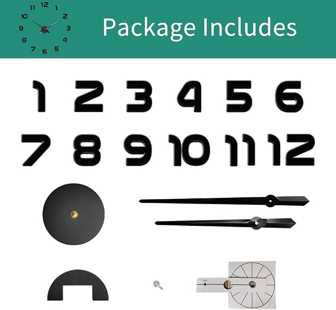 Extra Large Digital Wall Clock Decorative Battery Operated, Minimalist - Image 6