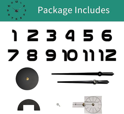 Extra Large Digital Wall Clock Decorative Battery Operated, Minimalist - Image 6