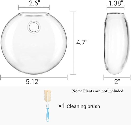 Mkono Wall Hanging Planter Propagation Station Glass Flower Vase - Image 2