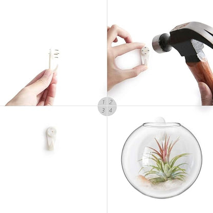 Mkono Wall Hanging Planter Propagation Station Glass Flower Vase - Image 6