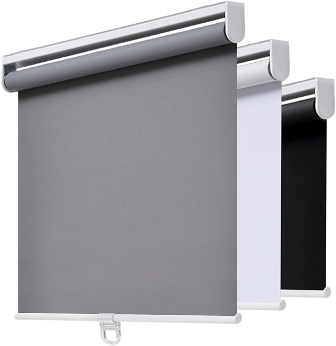 AOSKY Cordless Roller Shades Blackout Blinds by AOSKY