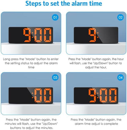 AMIR Digital Alarm Clock, LED Clock - Image 7