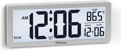 Soobest 8.5 Inch Digital Wall Clock Battery Operated by Soobest