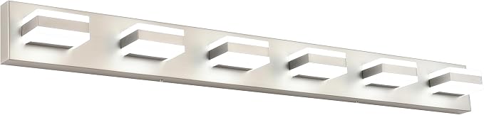 SOLFART LED Modern Bathroom Vanity Lights Over Mirror Fixture Brushed Nickel by SOLFART