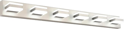 SOLFART LED Modern Bathroom Vanity Lights Over Mirror Fixture Brushed Nickel by SOLFART