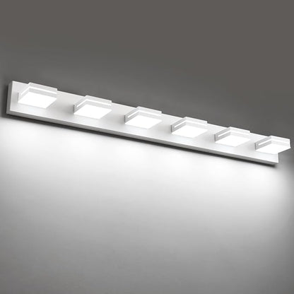 SineRise LED Modern Bathroom Vanity Light Fixtures, Matte White Modern Acrylic by SINERISELIGHTING