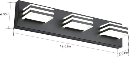 Black Vanity Lights 3 Light Bar Light - Image 3