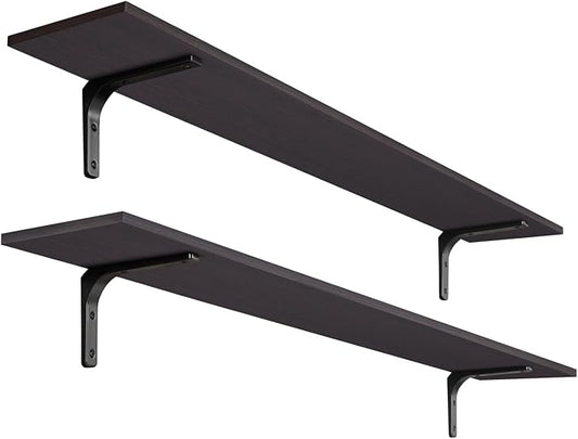 DINZI LVJ Long Wall Shelves, 55.1Inch Floating Shelves Wall Mounted, Extra by DINZILVJ