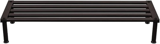 Metal Plant Stand, Rust-proof Aluminum Display Rack, Plants Display Stands Decoration Racks for Living Room Garden Balcony Patio (Ebony, 31.5Inch Low Leg)