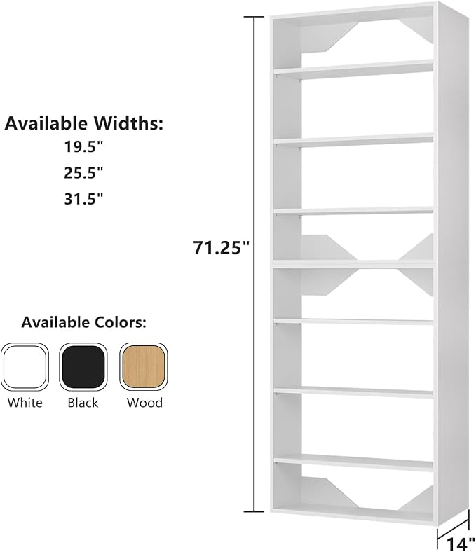 ROOMTEC Modular Closet System, 19.5" Shelf Closet Tower Wall-Mounted Closet - Image 7