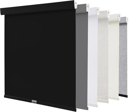 AOSKY No Drill Cordless Blackout Roller Shades by AOSKY