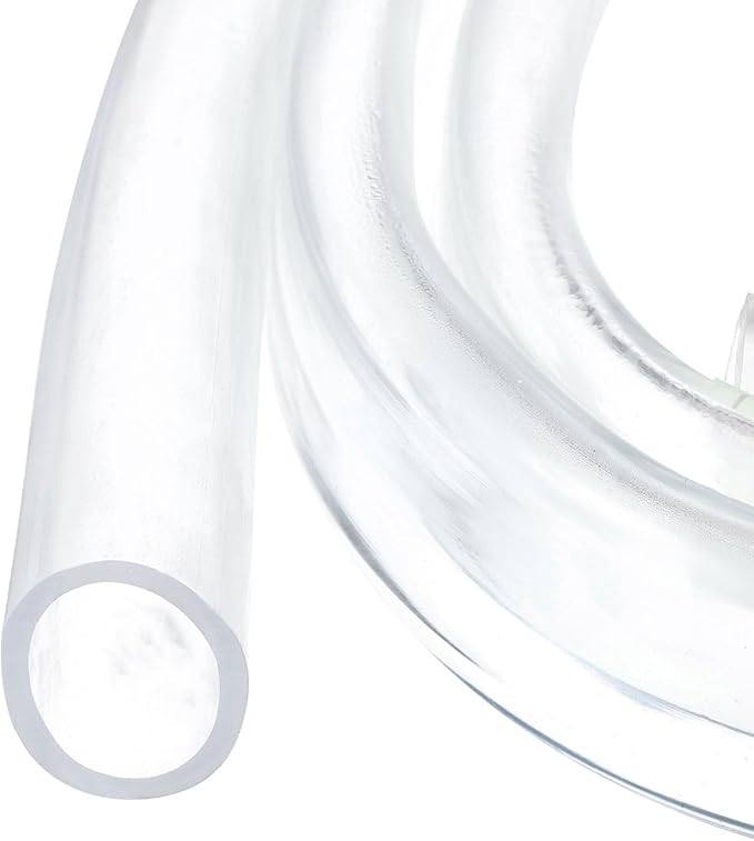 1" x 1 1/4" Clear Plastic PVC Tubing 5ft Flexible Hybrid Vinyl Tube, [for Garden Irrigation, Water Hose, Fish Tank, Aquarium] - 25.4x31.8mm
