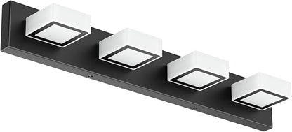 Ralbay Black Bathroom Vanity Lights 30inch Metal Acrylic LED Modern Bathroom - Image 9