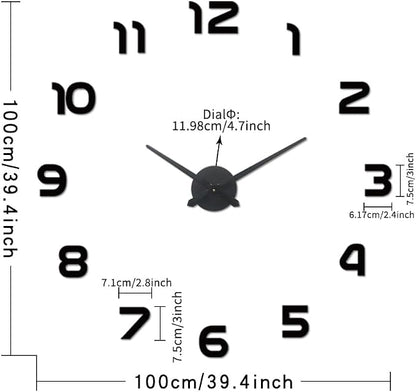 Extra Large Digital Wall Clock Decorative Battery Operated, Minimalist - Image 4