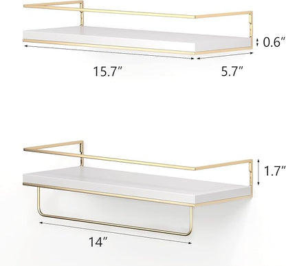 Shario White Floating Shelves - Image 3