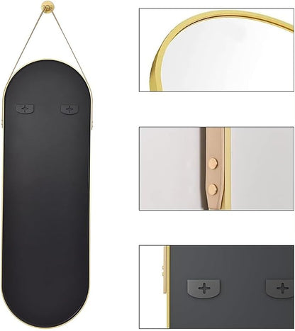 OGCAU 48'' x 16'' Full Length Mirror Wall-Mounted, Full Body Hanging Mirror - Image 6