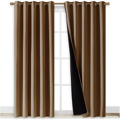 NICETOWN Full Shade Curtain Panels, 62 x 84 inch, Pair of Energy Smart & Noise - Image 2