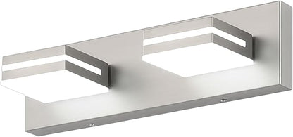 SineRise LED Modern Bathroom Vanity Light Fixtures, Brushed Nickel Modern by SINERISELIGHTING