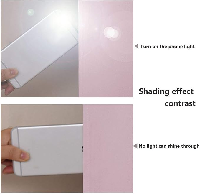 NICETOWN 100% Blackout Window Curtain Panels, Baby Pink, 2 Pieces, 70-inch Wide - Image 2
