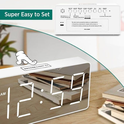 Peakeep Digital Clock, Alarm Clock Battery Backup Powered - Image 6